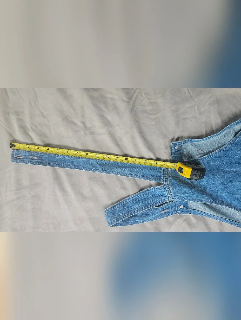 Denim Overall Skirt - Blue